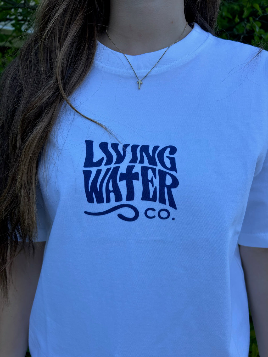 LWC Running on Water Cotton T (White Gray)