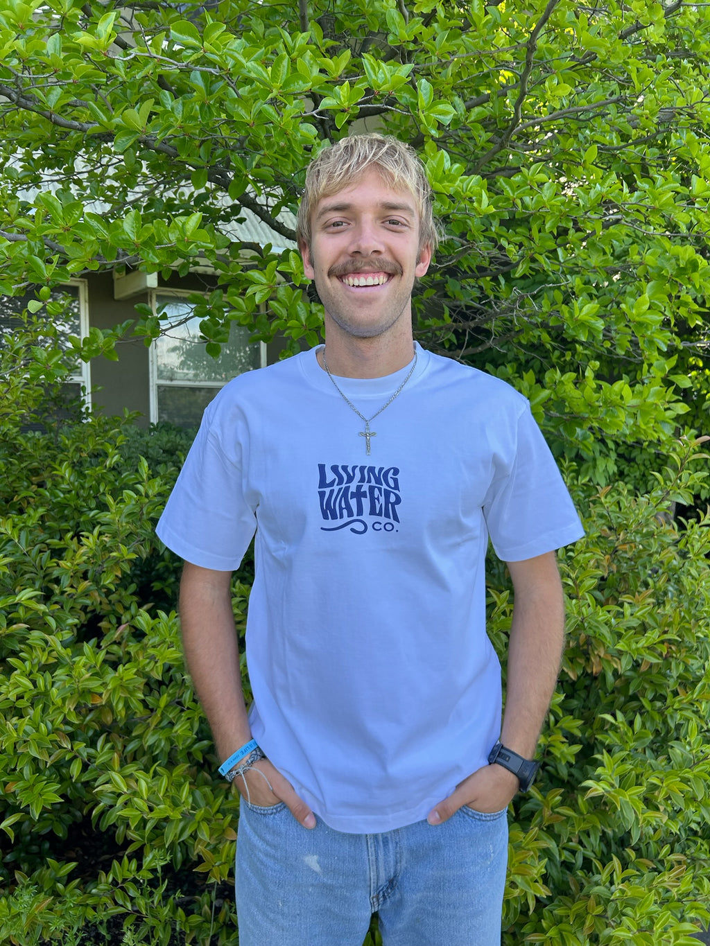 LWC Running on Water Cotton T (White Gray)